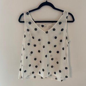 V-Neck White Tank Top